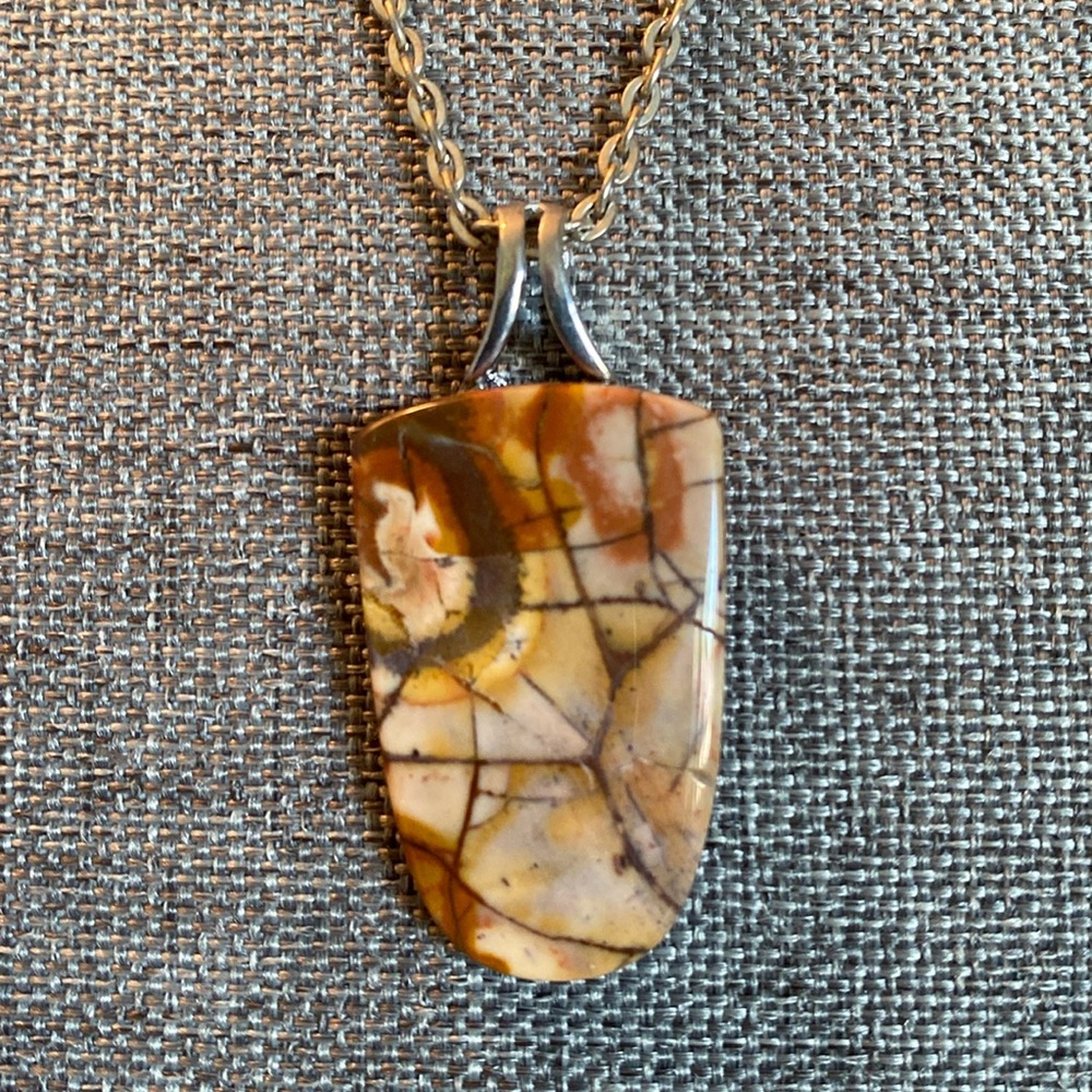 Genuine Bird’s Eye Jasper Gemstone Necklace